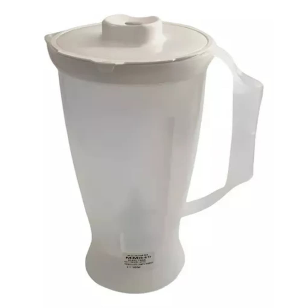Copo Para Liquidificador Compatível com a marca Faet Steel / Liquifacil Translúcido Tampa Branca