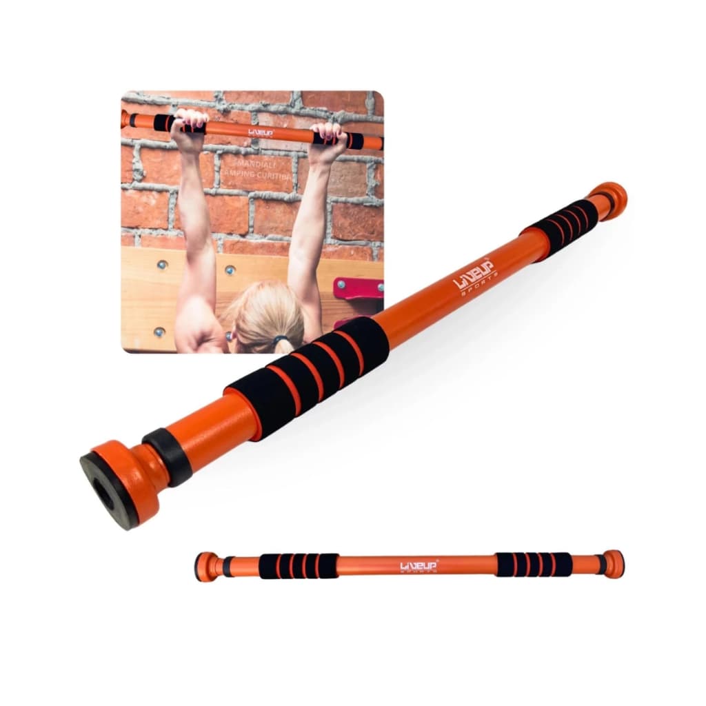 Barra Para Porta E Exercicio Liveup 65 A 95cm Regulável