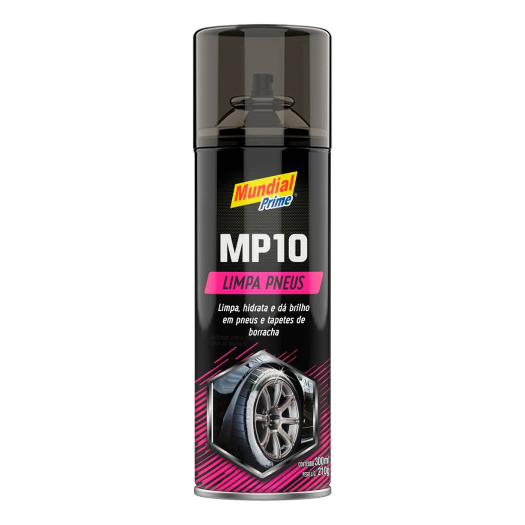 Limpa Pneu Spray Pretinho Revitaliza Hidrata Brilho Proteção