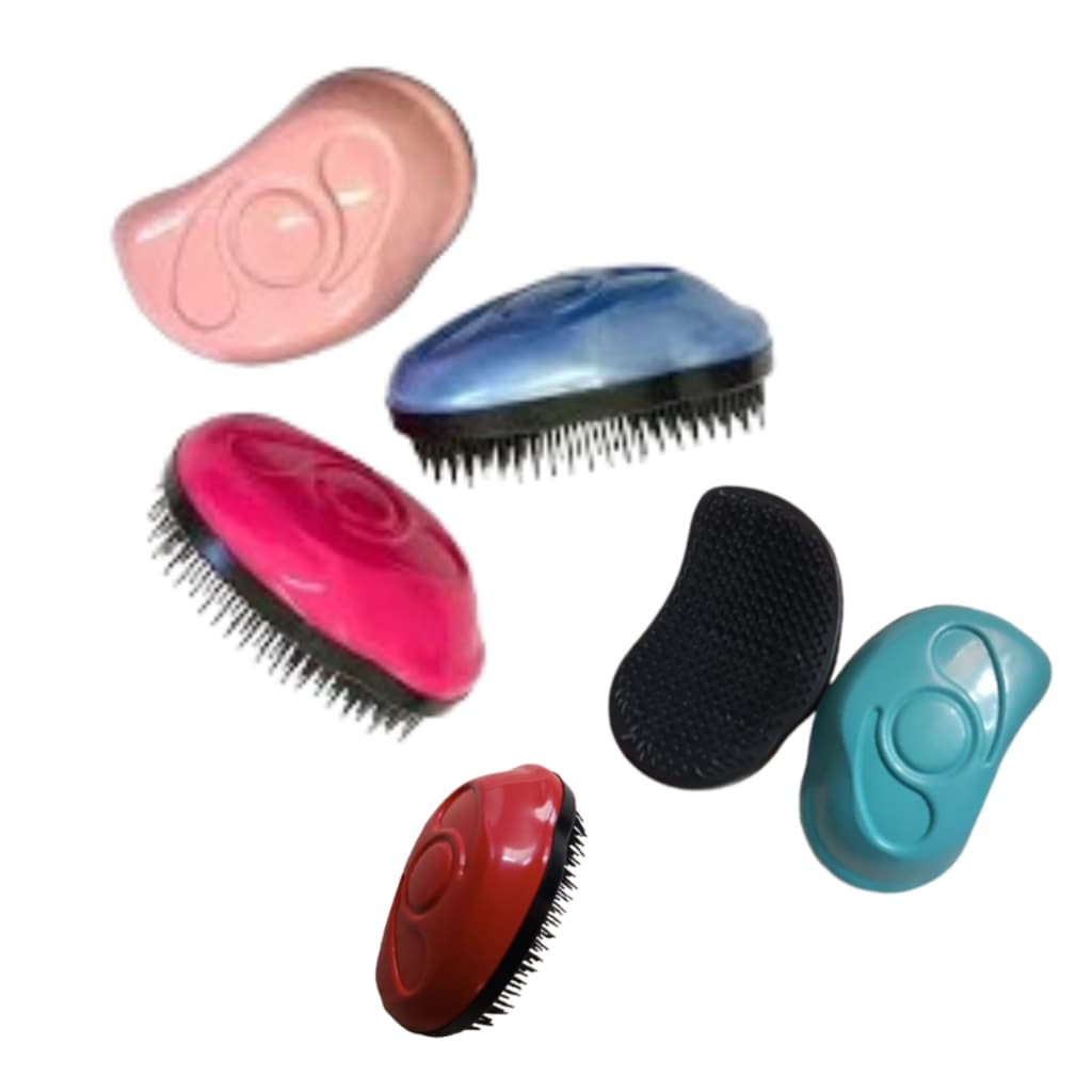Escova Oval Para Cabelo Para Pentear e Desembaraçar Escova De Bolsa