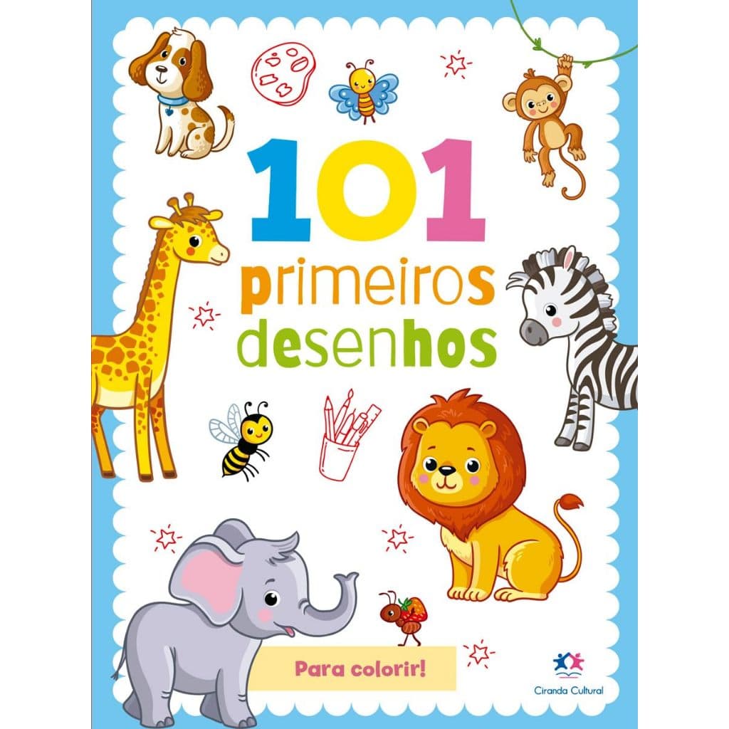 Livro - 101 primeiros desenhos para colorir da Fisher-Price Infantil