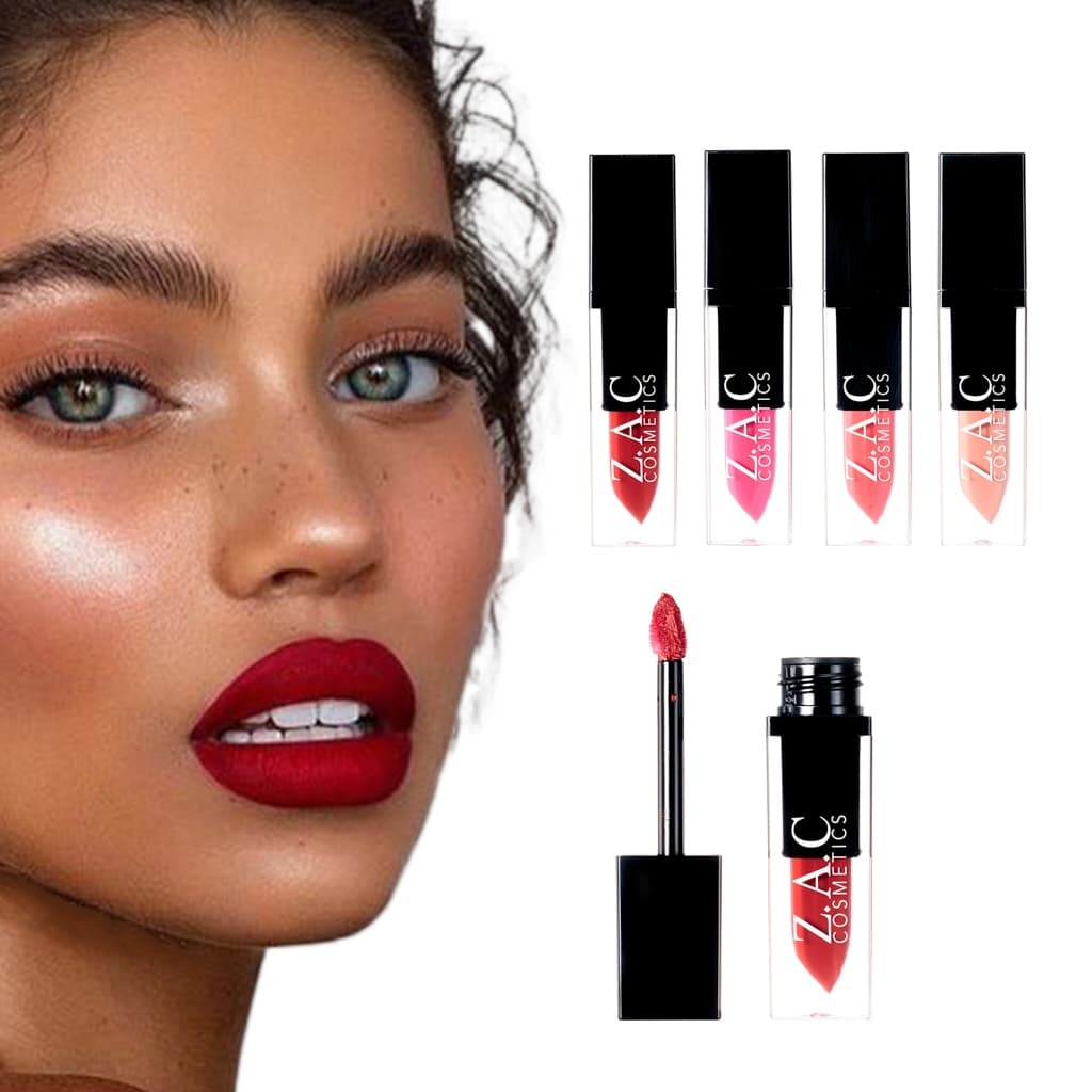 Lip Gloss Perolado Água Brilho Labial Gloss Hidratante Batom Fino Intermitente Batom de Longa Duração Z.A. LG0990