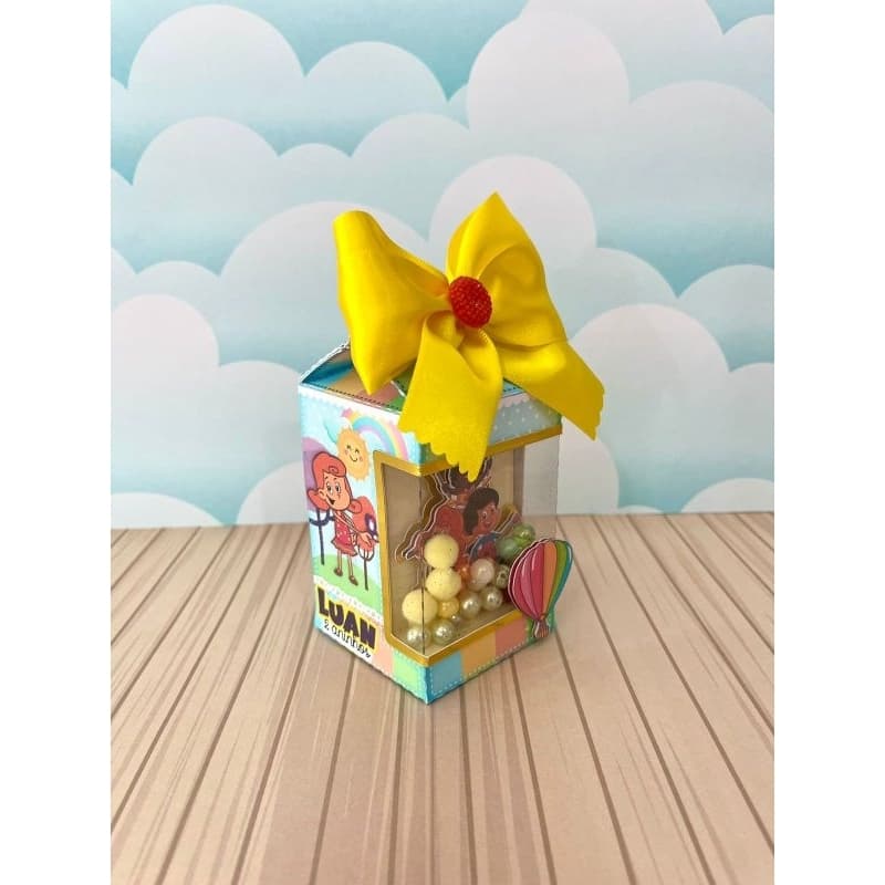 ✨ Caixa Milk Vitrine Luxo - Três Palavrinhas - Papelaria Personalizada - Lembrancinha de Festa