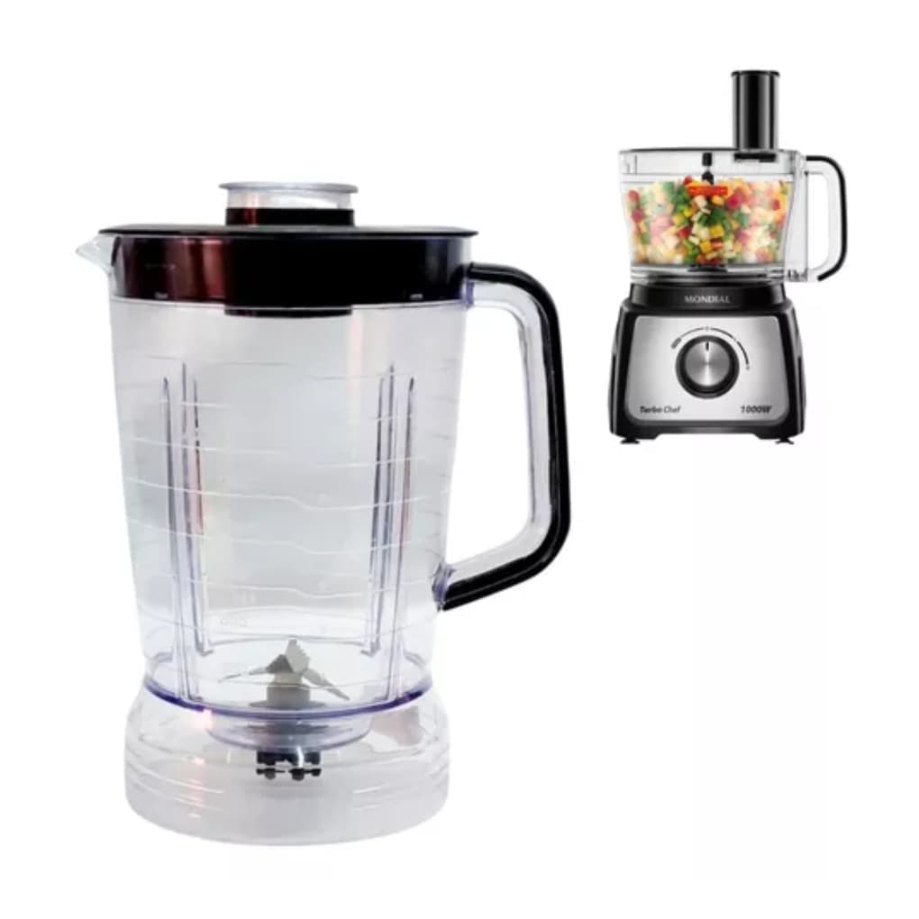Copo Mondial Turbo Chef 5 Em 1 / 7 Em 1 / 9 Em 1 Mpn 1000w ACRILICO