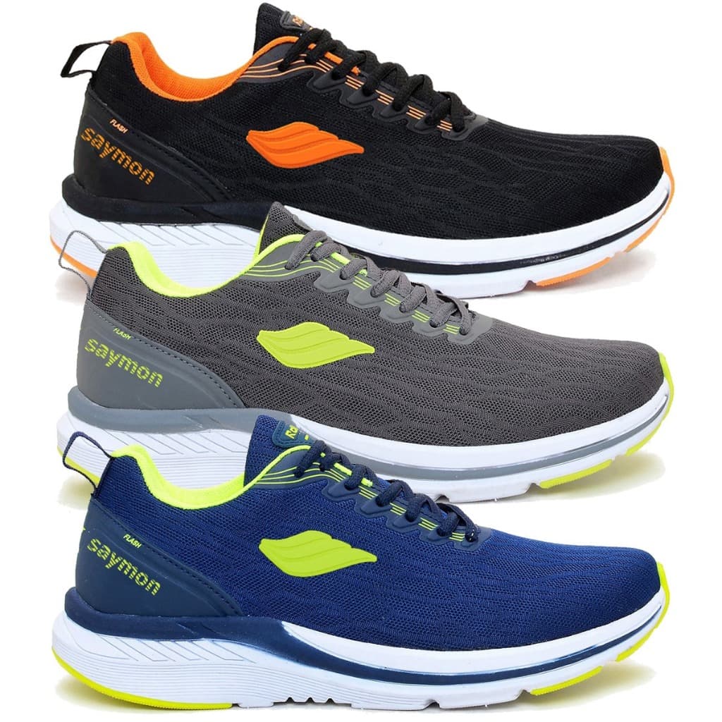 Kit 3 Pares Tênis Masculino Academia Corrida Fitness Original Fast Mizu Esportivo Olymp Olimp Saymon