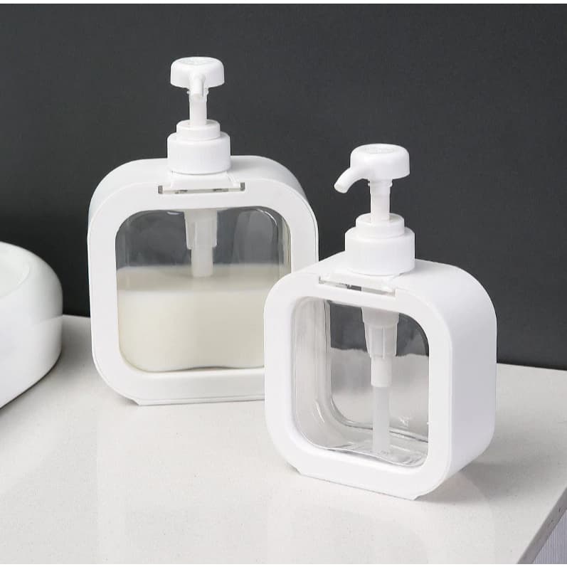 Porta Sabonete Líquido de Plástico Transparente 500ml