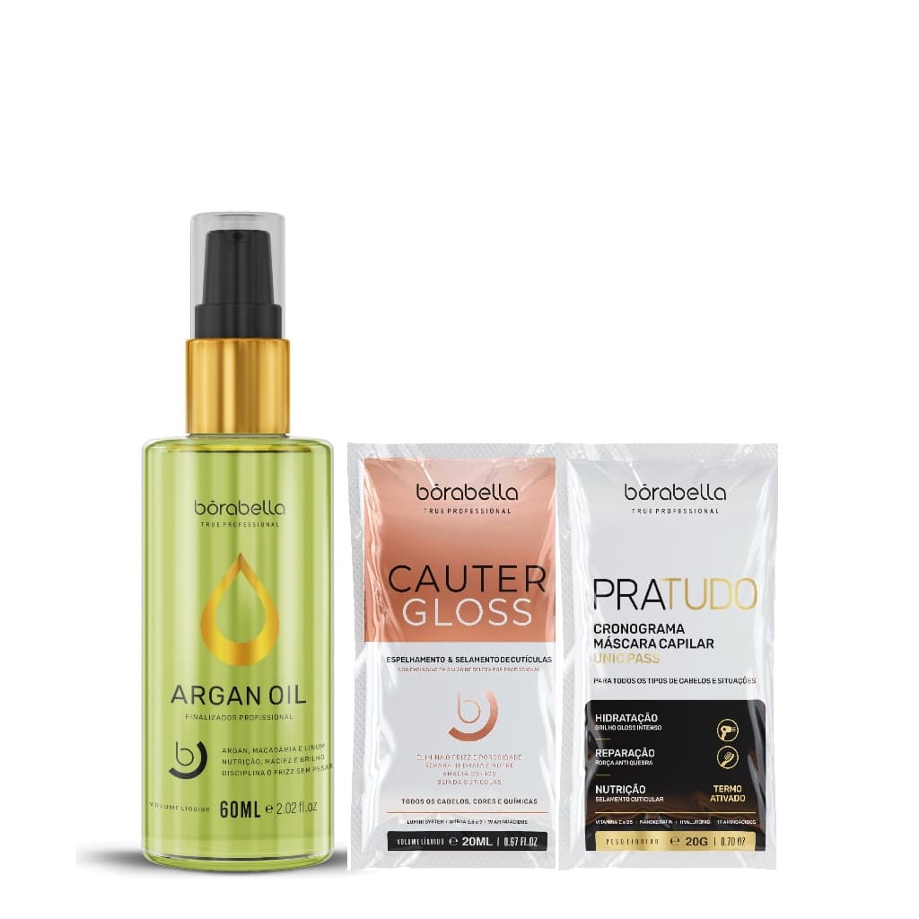 Oleo de Argan e Macadamia Profissional Repara e Hidrata 7ml E 60ml