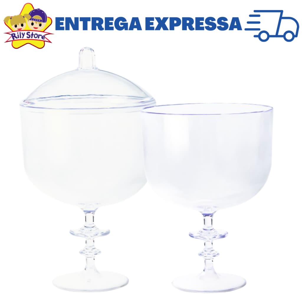 Taça Gourmet Com e Sem Tampa para Decoração-Festas-Cozinha