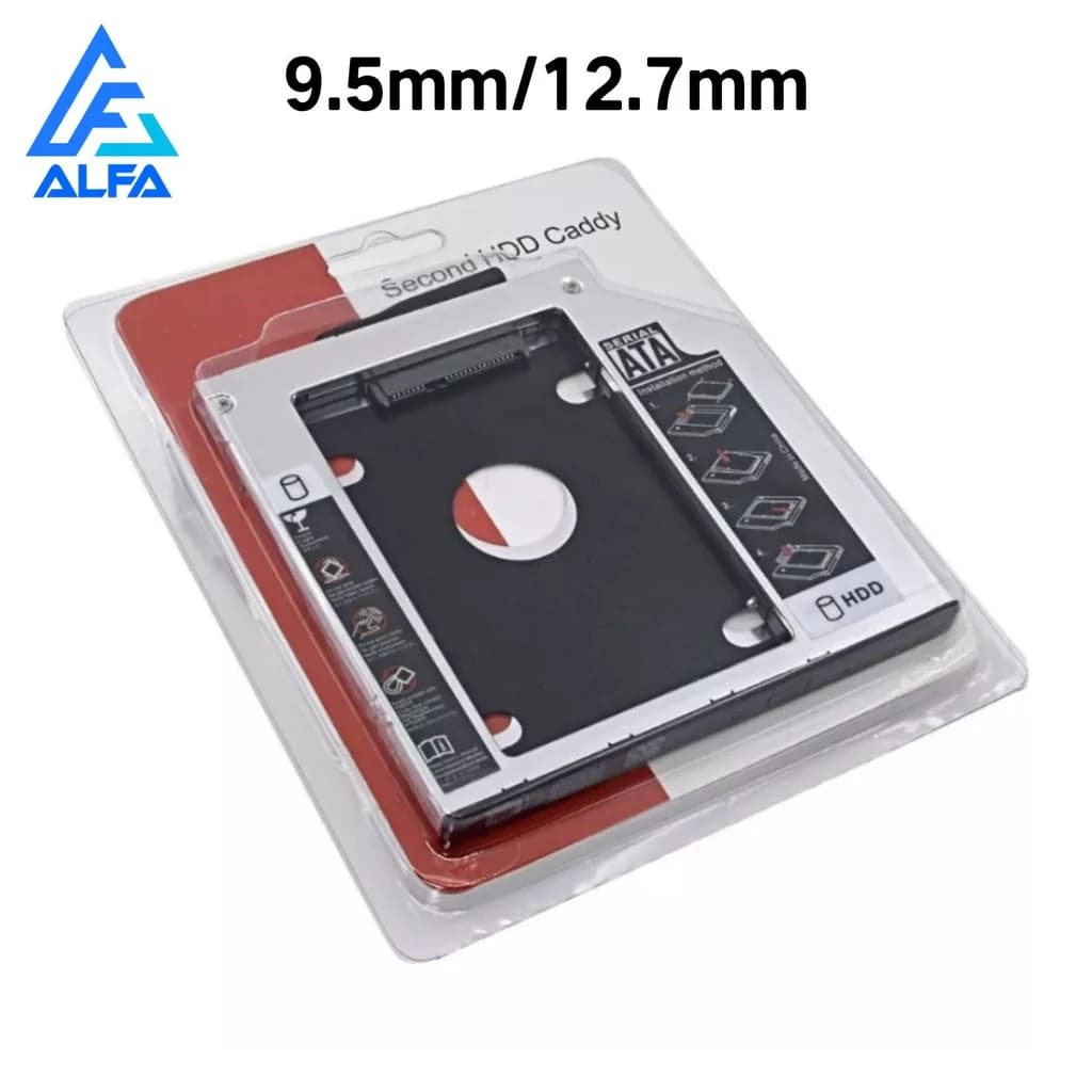 CASE CADDY GAVETA CASE HD/SSD PARA NOTEBOOKS ENTRADA DE CD DVD SUPORTE