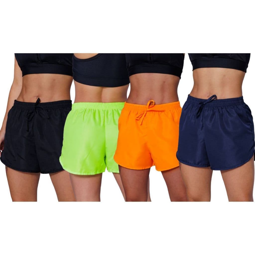 Kit 4 Shorts Feminino Tactel Moda Praia P ao Plus Size