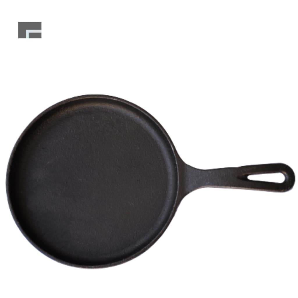 Kit Tapioqueira Ferro Fundido Panela Santana Cabo Ferro Ideal P/Porções Peixes Carnes Alta Qualidade