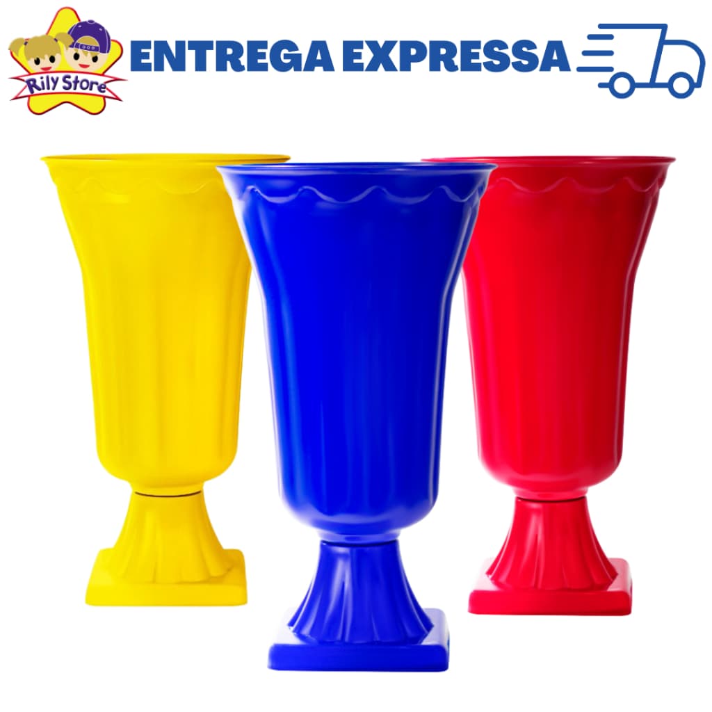 Vaso Grego Plus -  Decorativo de Luxo - Festas, Decorações, Aniversario - Super Resistente - Flores