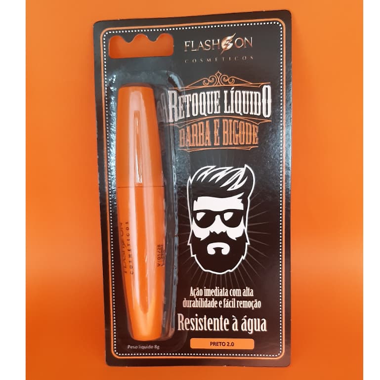RETOQUE LÍQUIDO BARBA E BIGODE FLASHGON