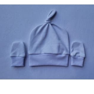 Memelbaby Kit touca e luvas soneca branco