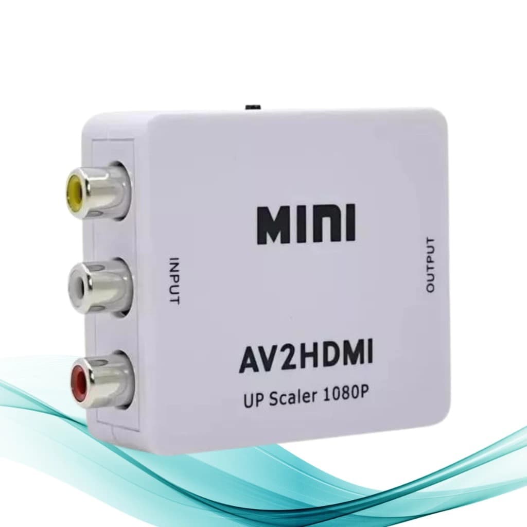 MINI ADAPTADOR DE 3RCA/AV PARA HDMI 1080P AV2HDMI