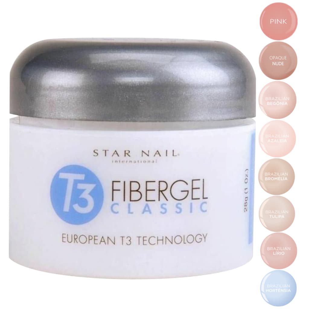 Gel T3 Fibergel Cuccio 28g - Brazilian Flowers Collection - Alongamento Unhas Hard Construtor