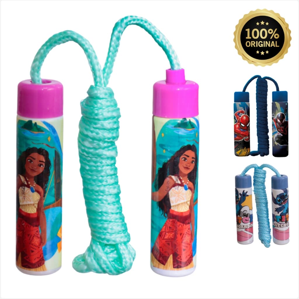Pula Corda Infantil Disney Brinquedo Menina Menino Stich Moana 2 Princesas Homem Aranha Lembrança festa