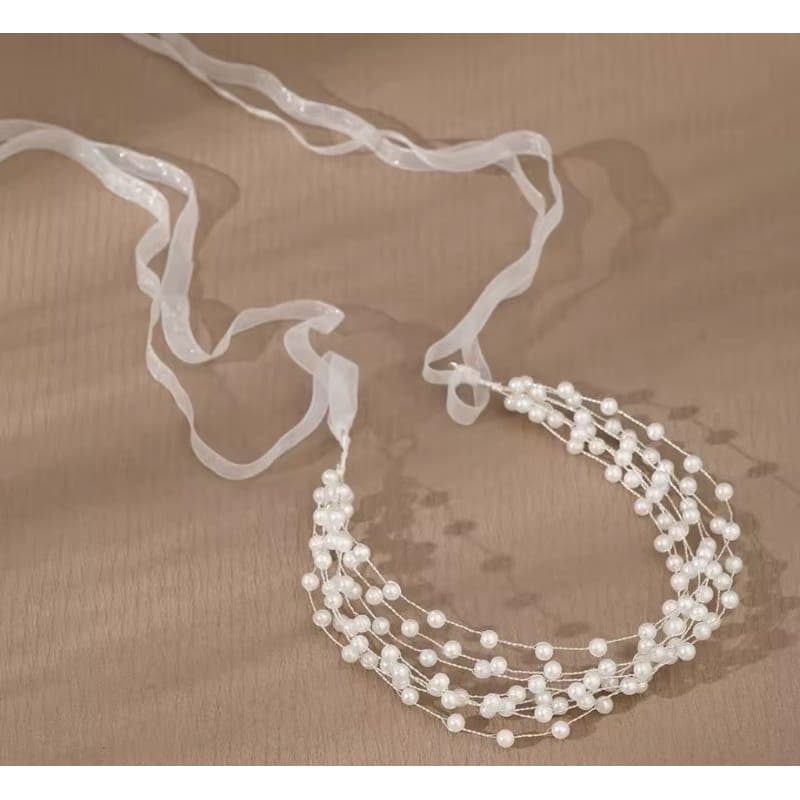 Tiara de Pérolas Elegante para Noivas daminhas