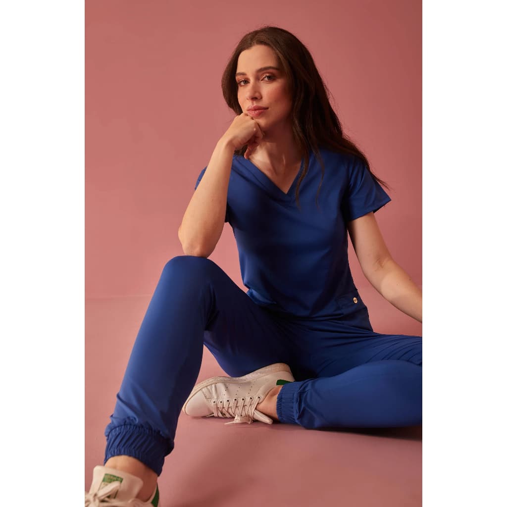 Scrub Conjunto Feminino - Tecido Tecnológico Geladinho - Anny - Pijama Cirúrgico Feminino