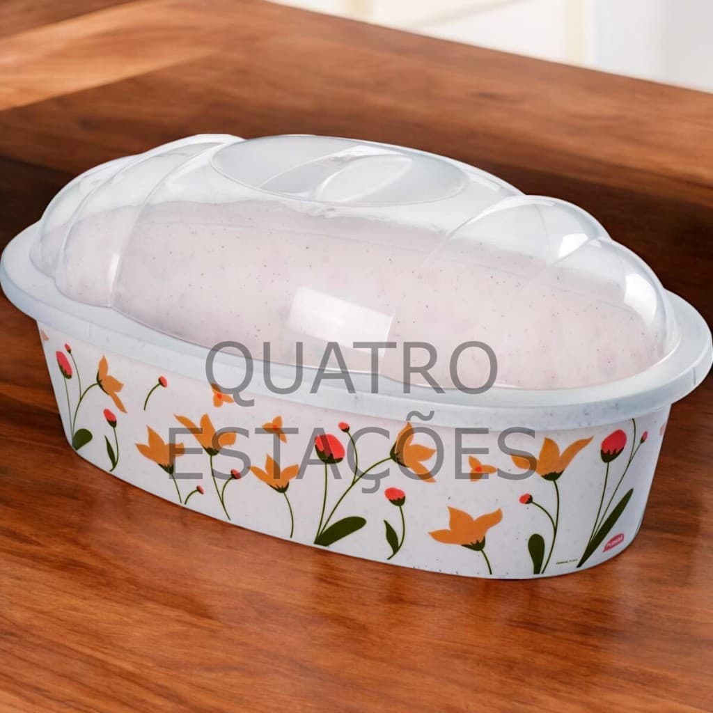 Porta Pão Bolo Com Tampa Plasútil