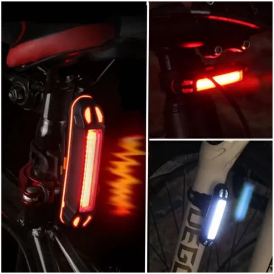Lanterna Traseira Para Bike Led Recarregável Usb Bicicleta EC6173