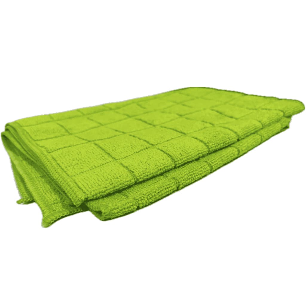Pano Chão Microfibra Premium Alta Absorção Para Limpeza Verde 70x50Cm