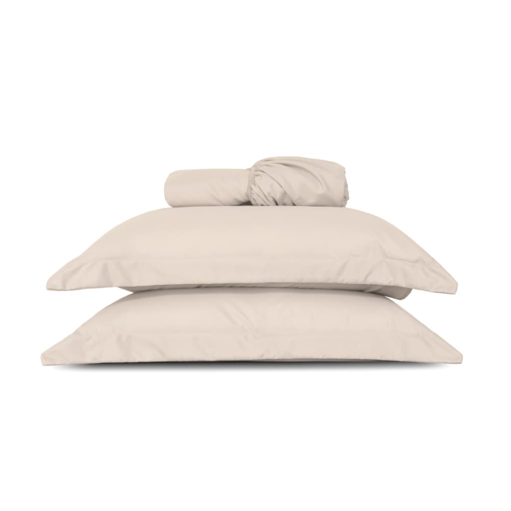 Jogo de Cama Casal Slim 3 Peças – Micropercal 200 Fios com Toque Macio e Fronhas Envelope