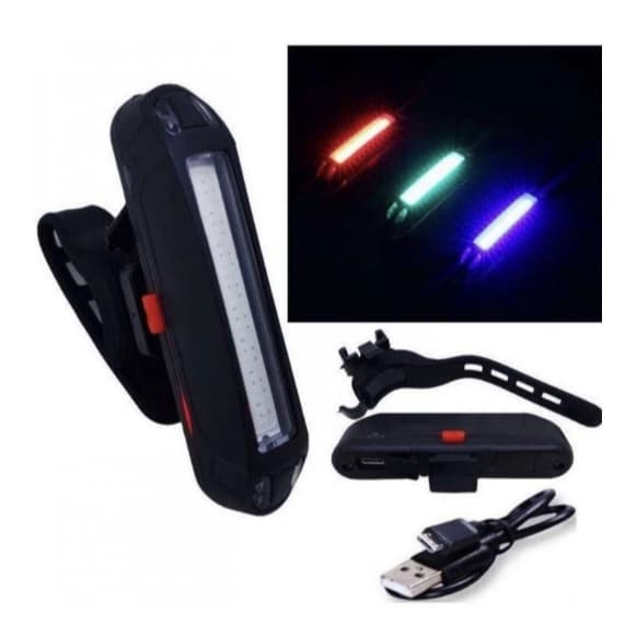 Farol Luz Traseira Sinalizador Led Bike | Recarregável EC6173