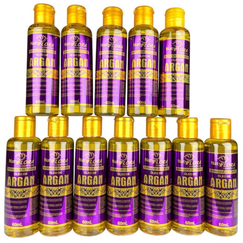 Reparador de Pontas Óleo de Argan 12 Unidades 60mL NatyFlora