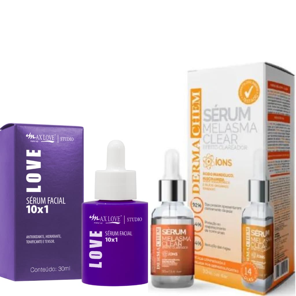 Kit Anti Olheiras e Melasma Com Niacinamida Hialuronico Resveratrol