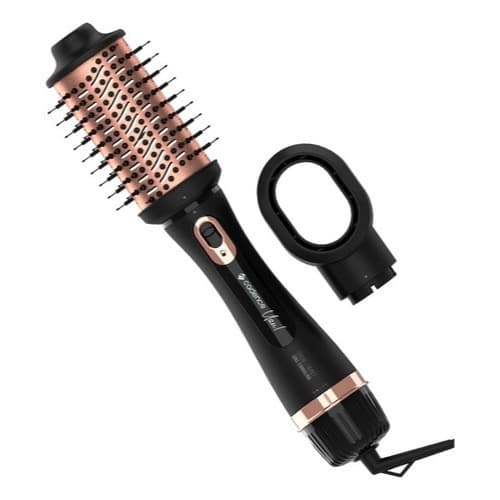 Escova Secadora Alisadora Modeladora Bocal Secador Cadence Preto e Rose ESC800 Bivolt 1200w