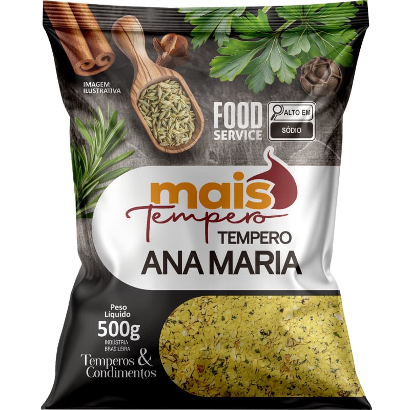 Tempero Ana Maria 1 Kilo e 500g Mais Tempero Alimentos Mais Temperos Oficial