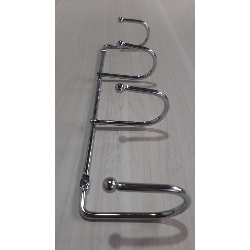 Gancho para Provador E Porta Utilidades de 4, Kit Com 5