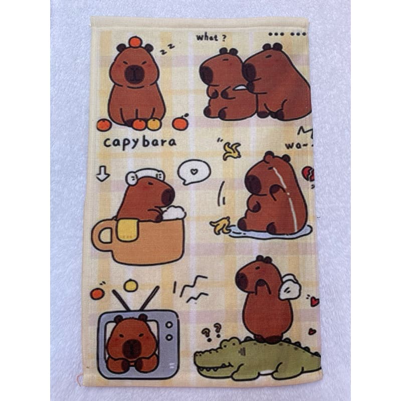 Toalha de Banho e Praia infantil estampa Capivara/Capybara