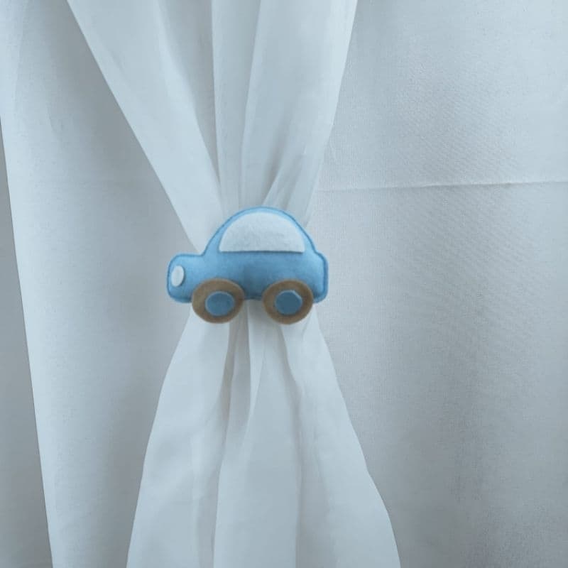 Prendedor de Cortina Personalizado Carrinho - O PAR- Fazemos em outras cores!