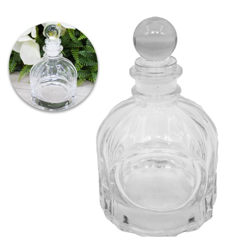 FRASCO GARRAFA DECORATIVA DE VIDRO COM TAMPA POÇÃO MÁGICA TAMANHOS VARIADOS 50ML/100ML/180ML