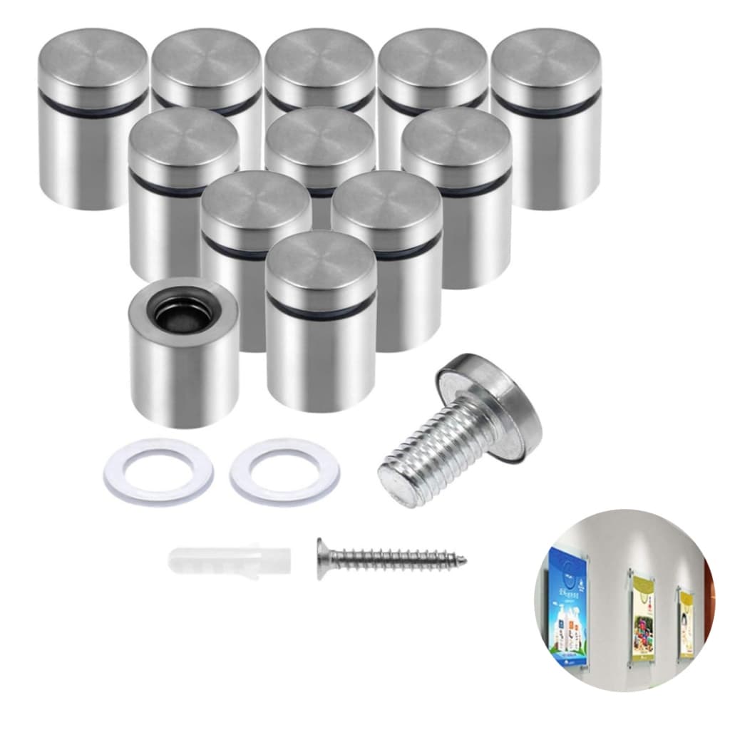 Kit 10 Parafusos De Aço Para Pendurar Moldura De Acrílico