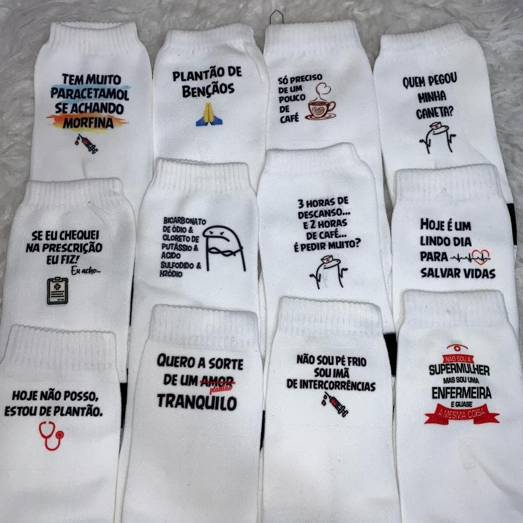MEIA PERSONALIZADA ENFERMAGEM