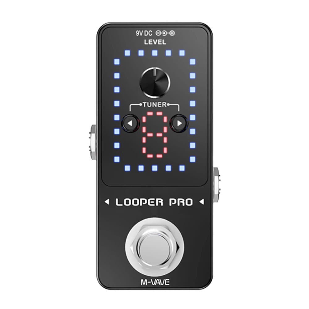 M-VAVE Looper Pro Pedal de efeitos para guitarra elétrica Looper Instrumentos elétricos Pedal de efeitos universal