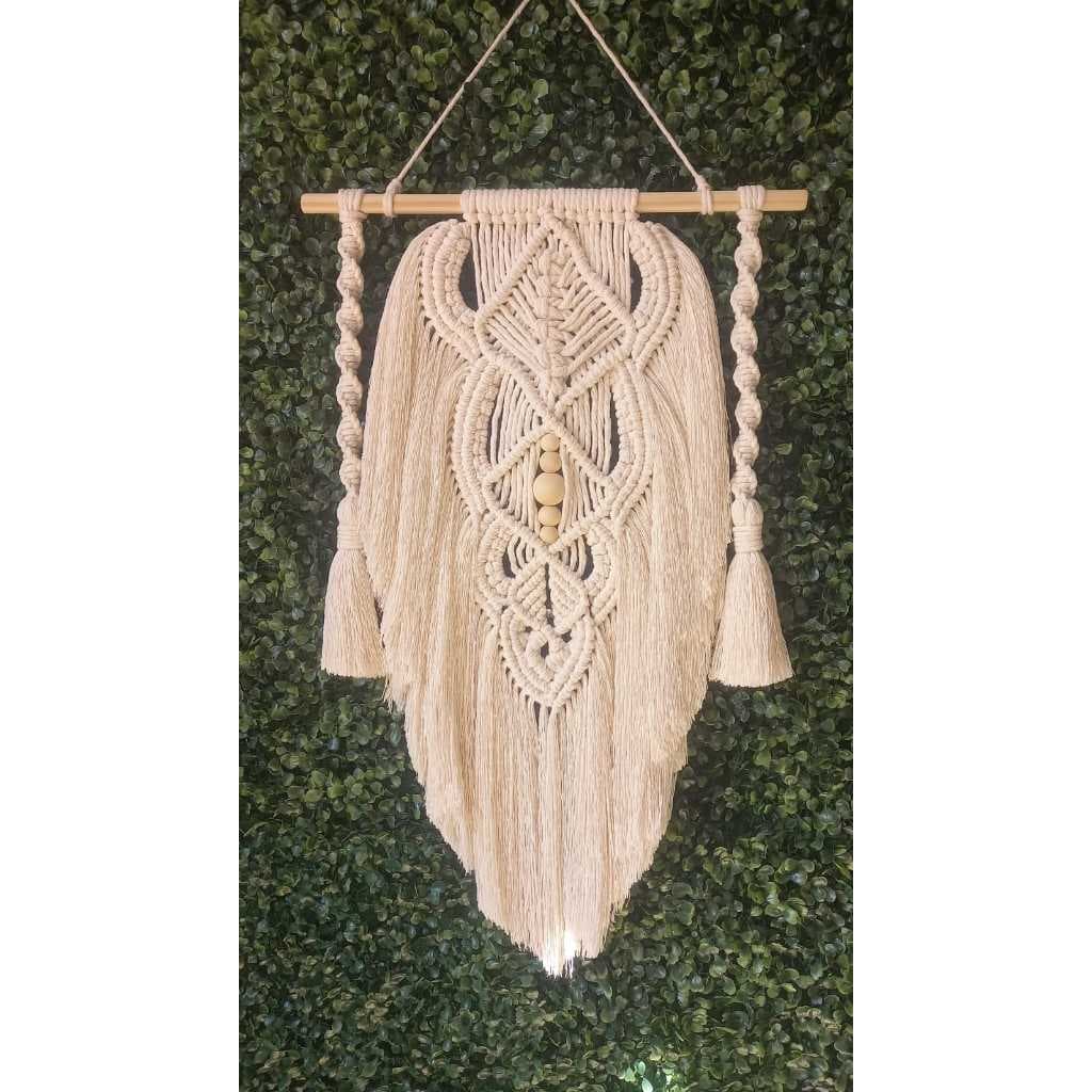 Painel Folha Grande Decoração Boho macrame