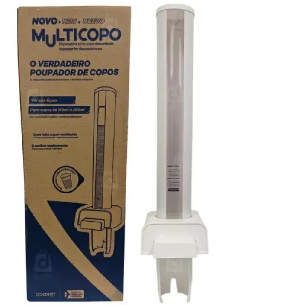 DISPENSER POUPA COPO 150 / 200 ML BRANCO Multicopo