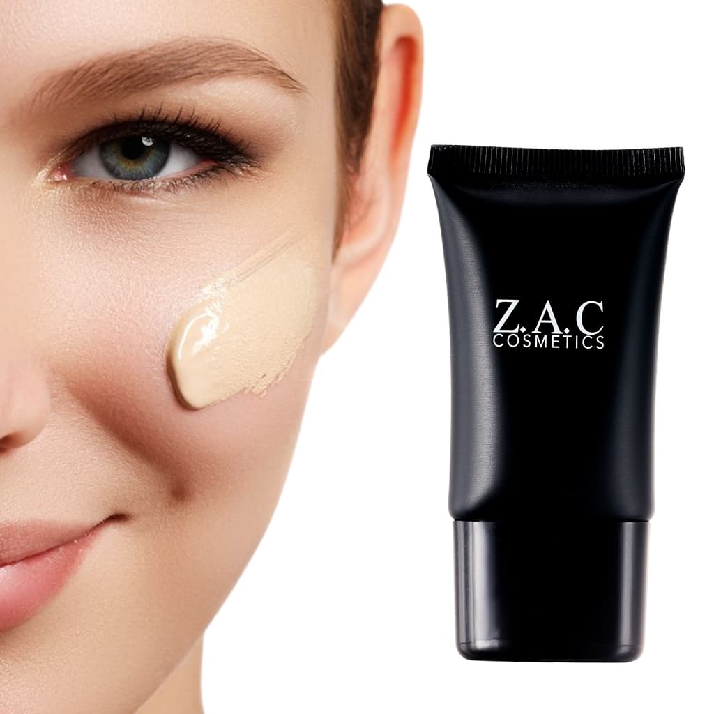 Corretivo Líquido Capa Rugas Sardas Círculo Escuro Poros Hidratante Z.A.C COSMETICS RG0010