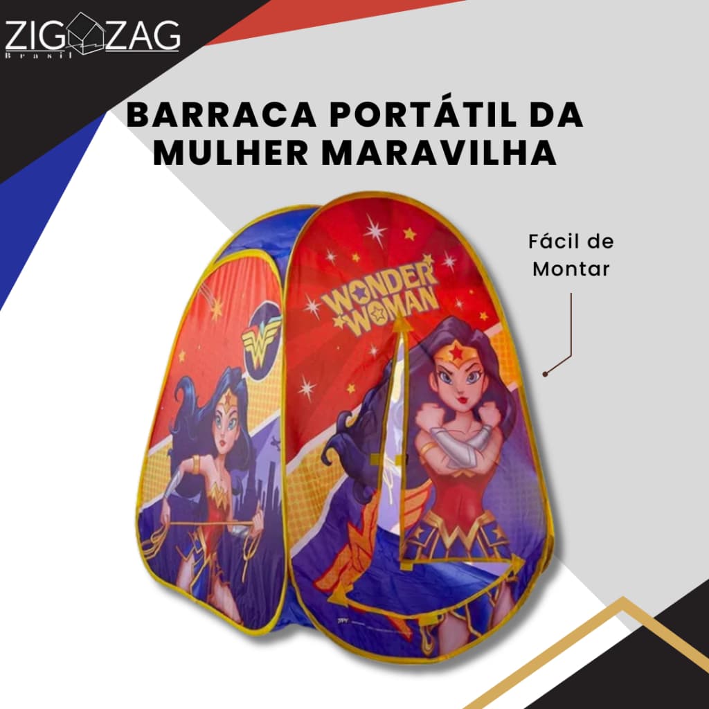 Barraca Portátil da Mulher Maravilha | Estrutura Dobrável pode ser Facilmente Transportada