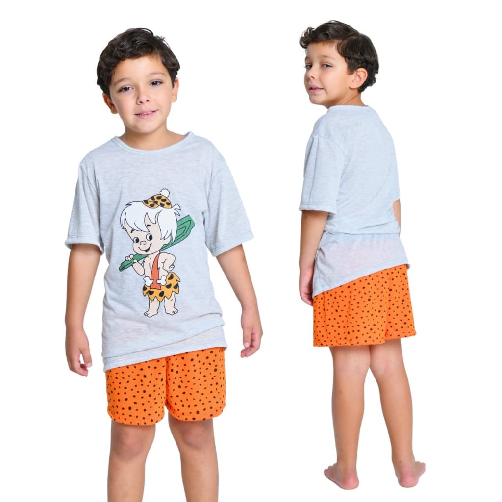 Pijama Infantil Menino Manga curta e short Personagens Roupa de criança dormir