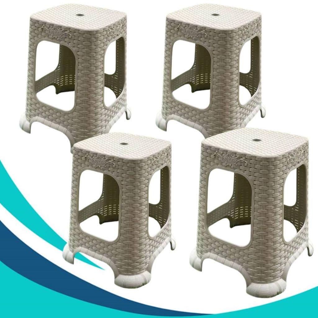 Banquetas Rattan Injeplastec  Resistente Plástica Colorida até 100kg