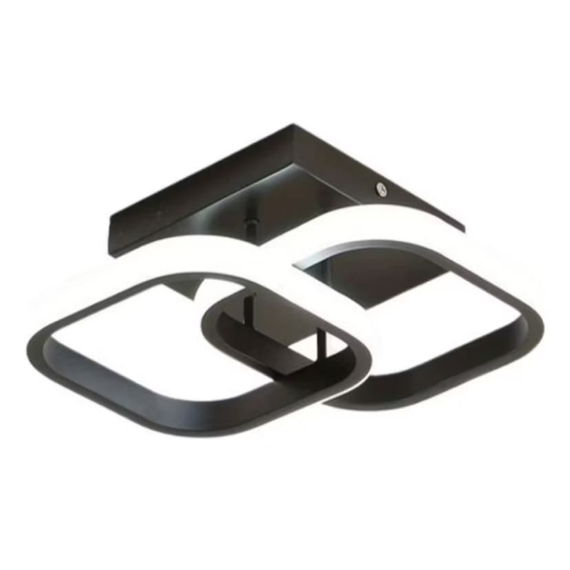 Luminária Plafon Teto Pendente Quadrado Luz Led Sobrepor