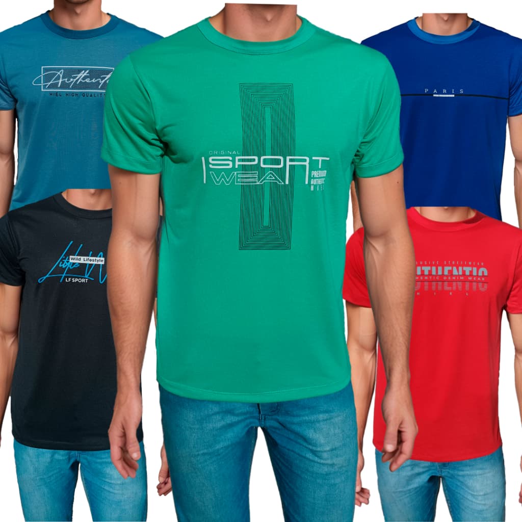 Camiseta Masculina Casual Estampada C2