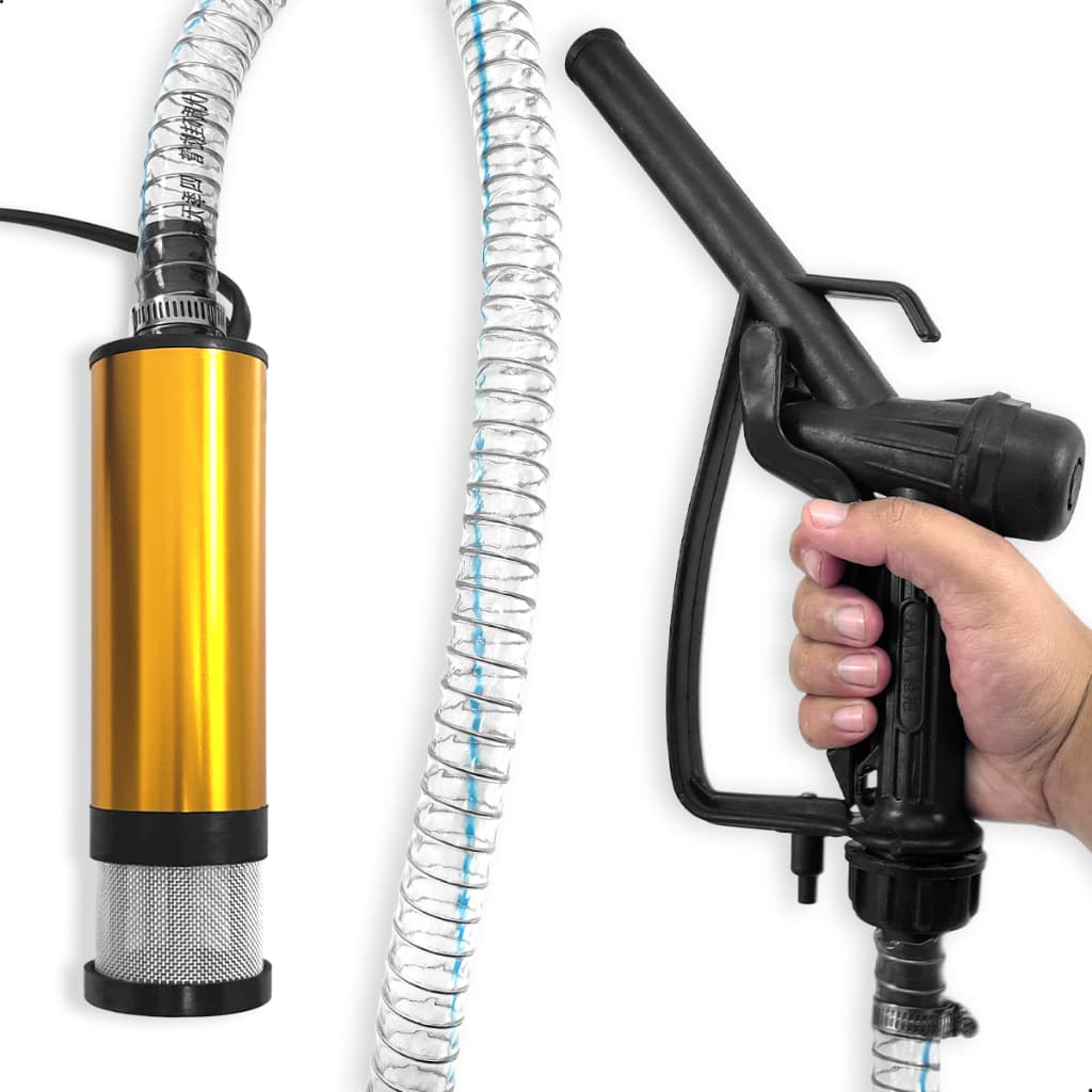 Bomba Submersa 12v Transferência Diesel + Bico Abastecimento