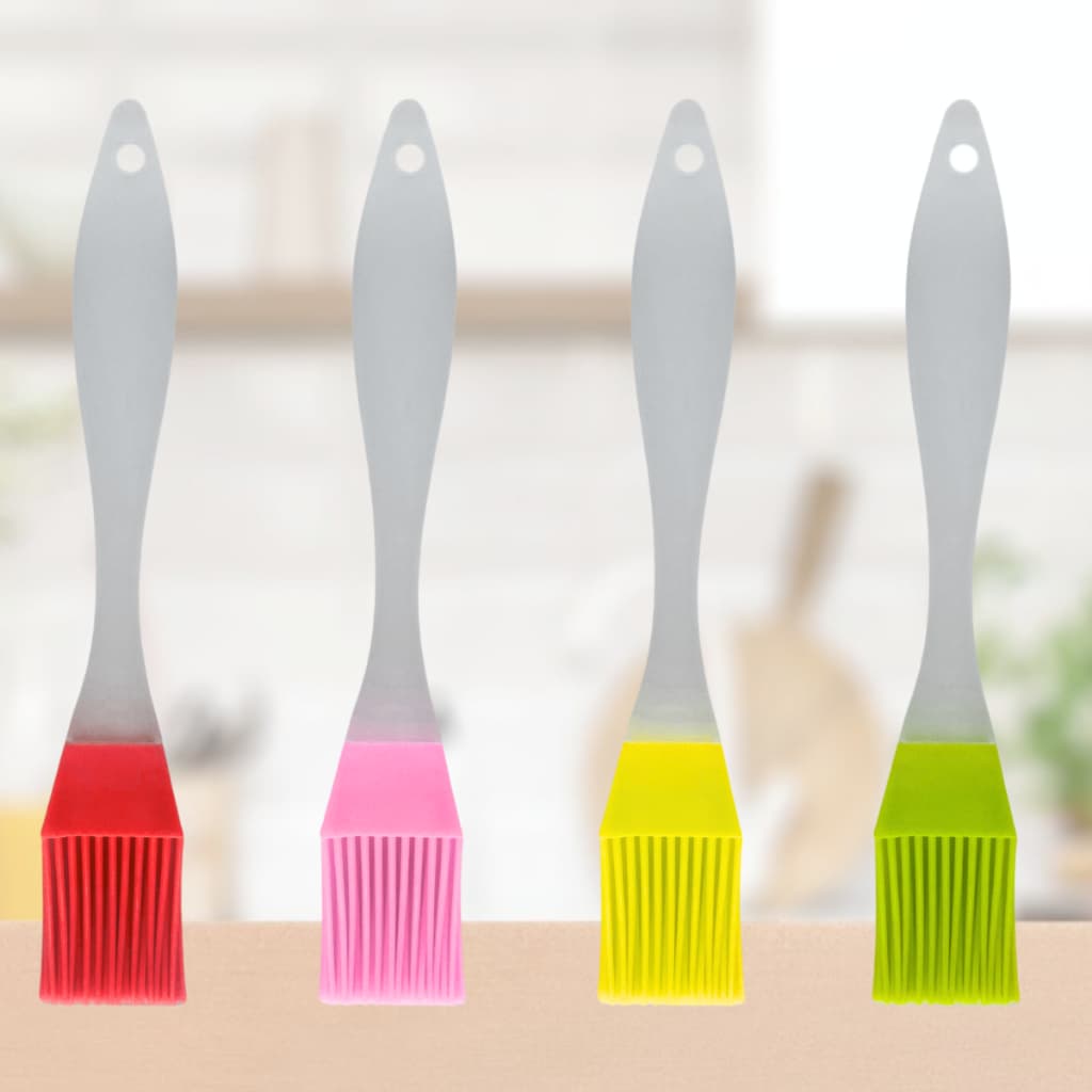 Pincel De Cozinha Culinário De Silicone Cabo De Acrílico 16CM Utensílio de Cozinha Cor Sortida - Unitário