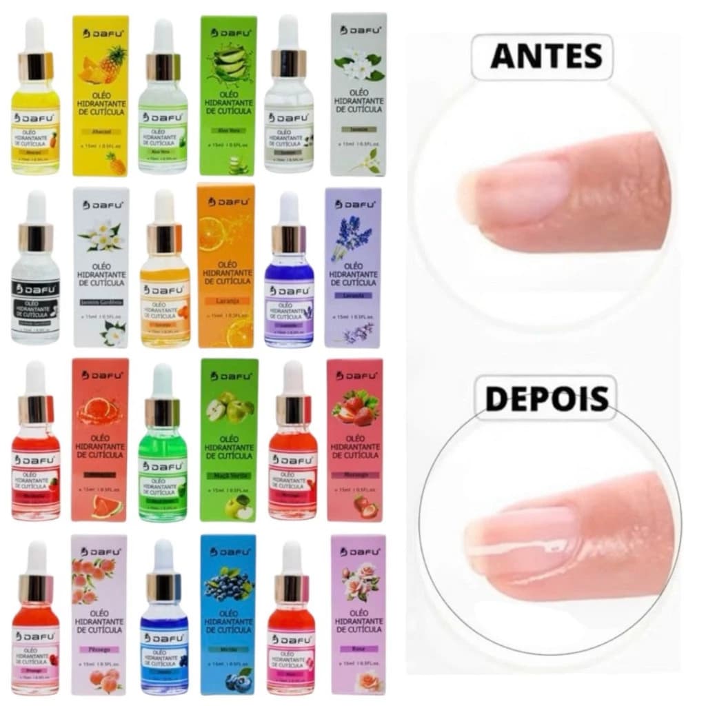 Óleo Hidratante de Cutícula Dafu com Conta Gotas - 15ml - Aleatórios